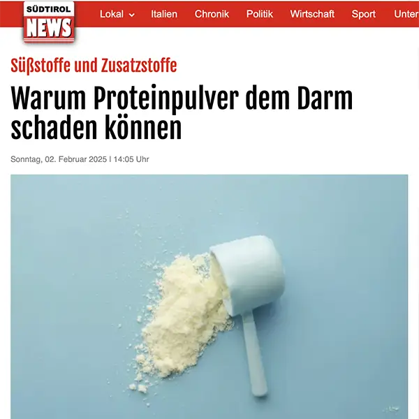 Warum Proteinpulver dem Darm schaden können