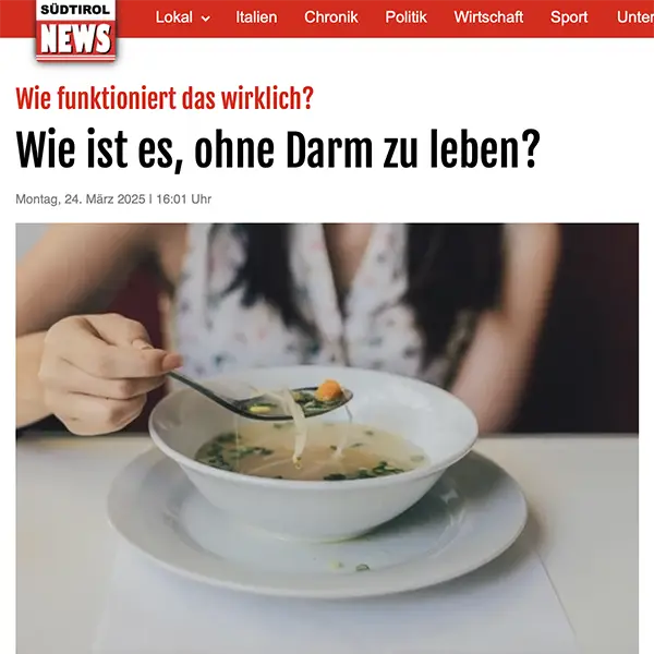 Wie ist es, ohne Darm zu leben